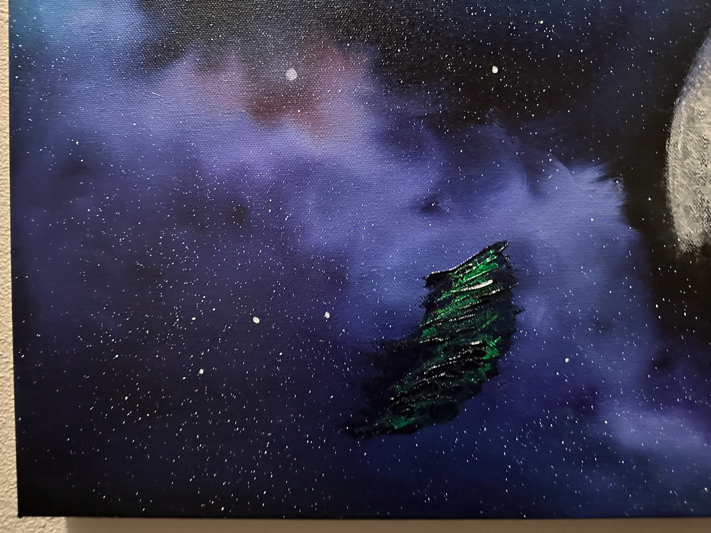 Painting 1414 - 24x24" Pro Series Canvas Deep Space Galaxy painted Live on TikTok 7/28/24 by PaintWithJosh