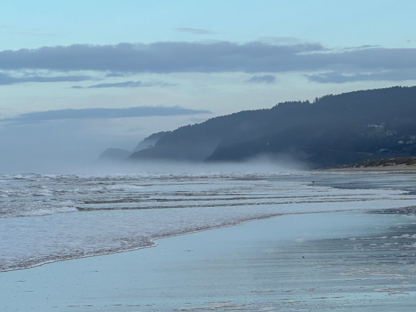 Painting #1531 - 16x20" Canvas - Heceta Beach Seascape