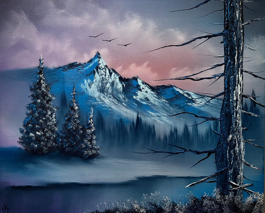 Painting #1529 - 20x24" Pro Series Canvas - Winter Landscape