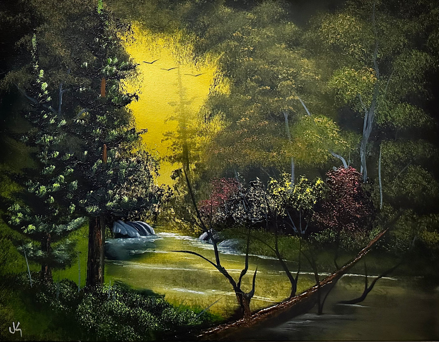 Painting #1475 - 16x20" Canvas - Autumn Landscape