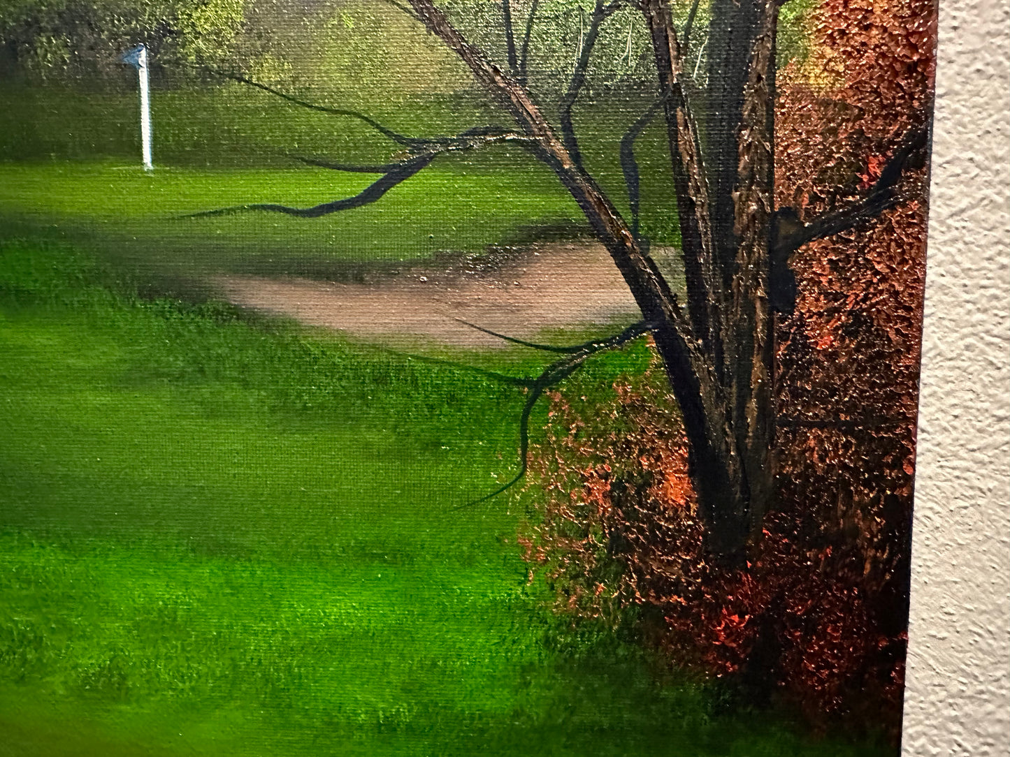 Painting #1392 - 16x20" Canvas - Golf Course Painted on 7/15/24