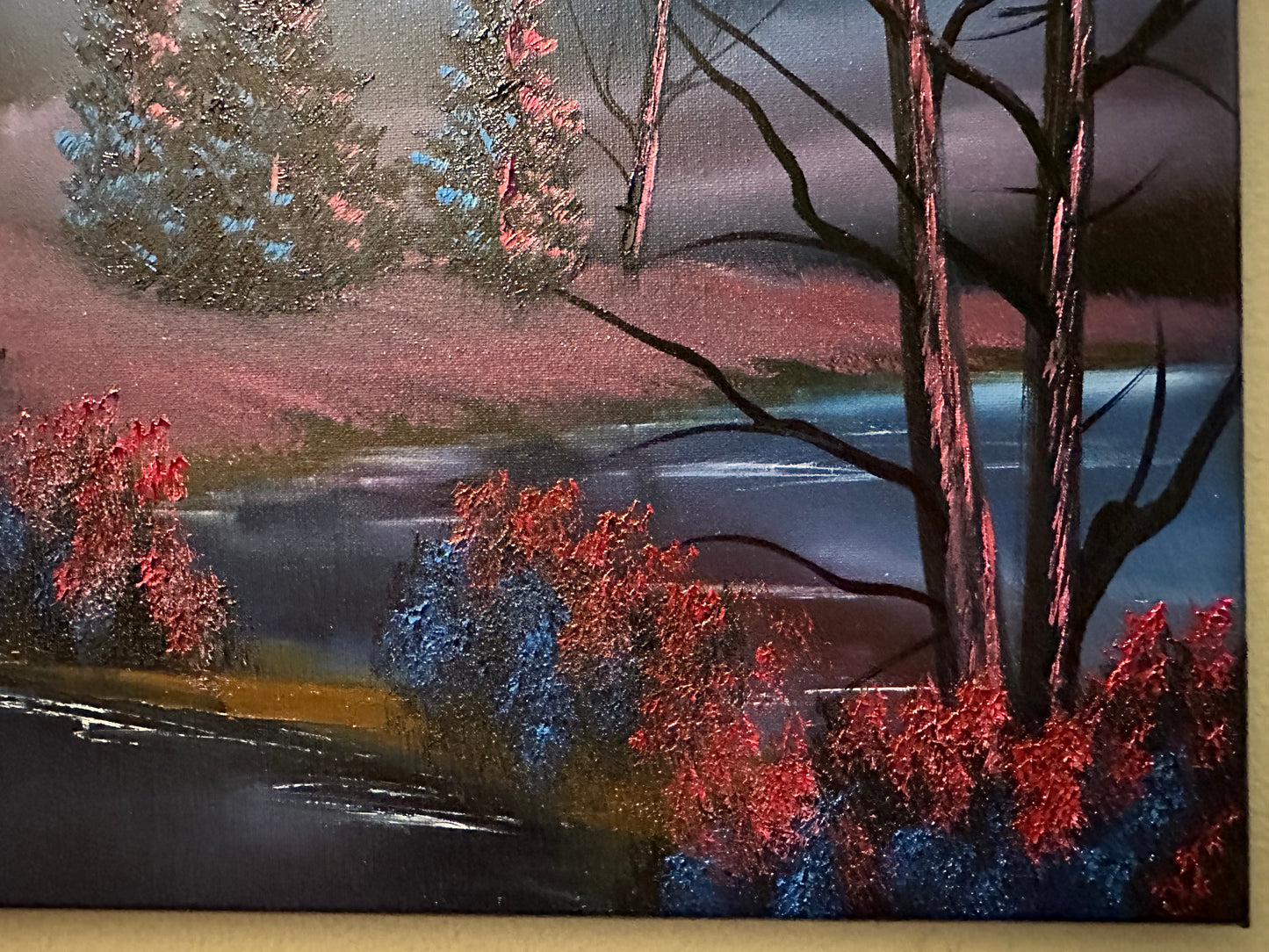 Painting #1420 - 16x20" Canvas - Mystery Landscape Painted on 8/2/24