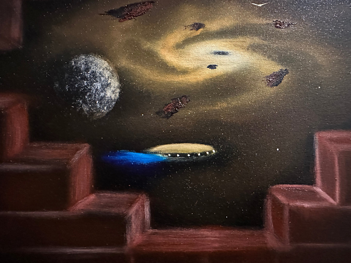 Painting #1458 - 18x24" Cosmic Graffiti