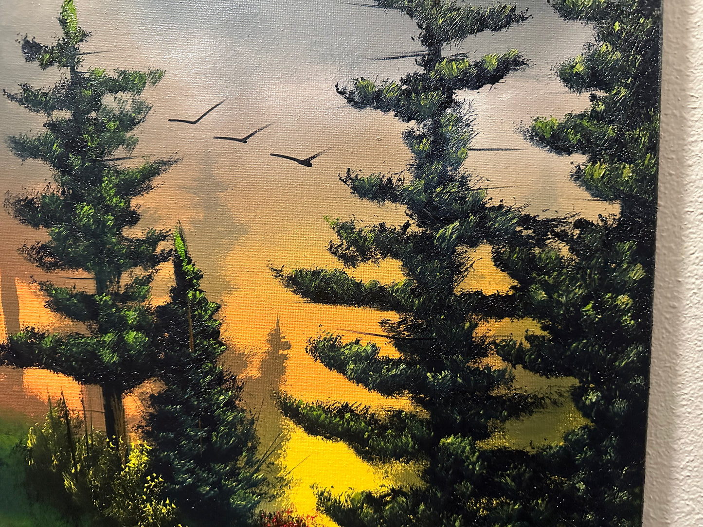 Painting #1465 - 18x24" Sunset Forest Landscape