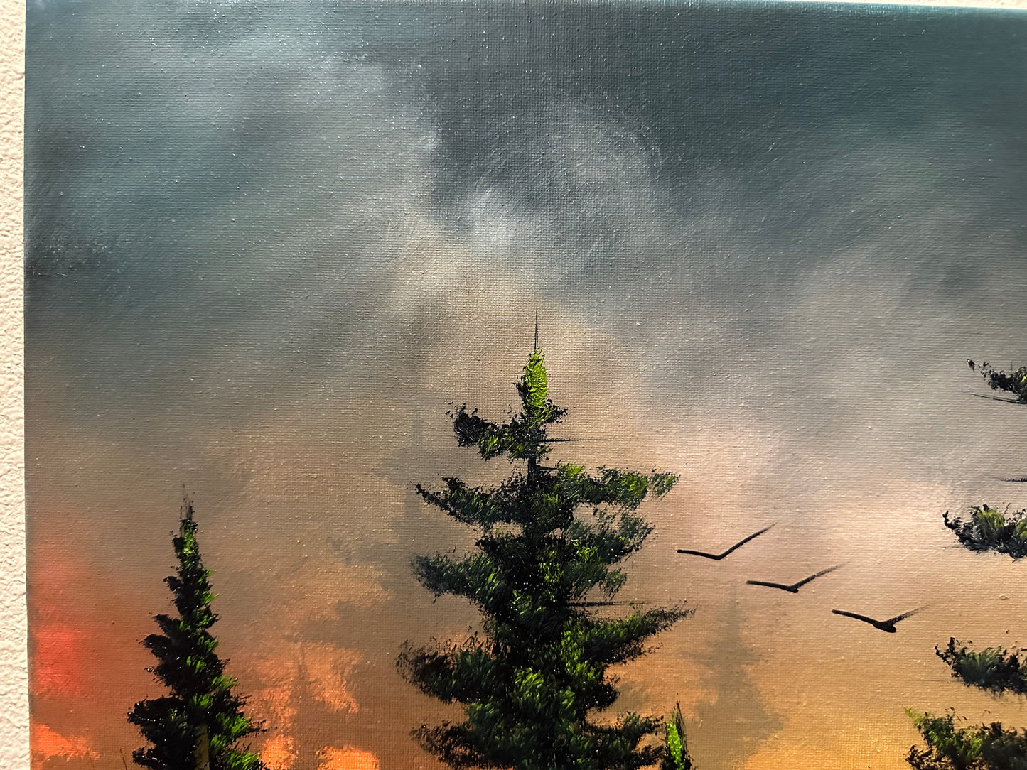 Painting #1465 - 18x24" Sunset Forest Landscape