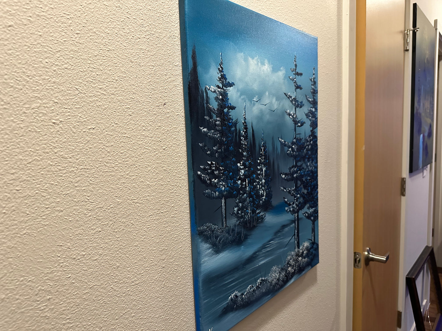 Painting #1467 - 18x24" Winter Forest Landscape