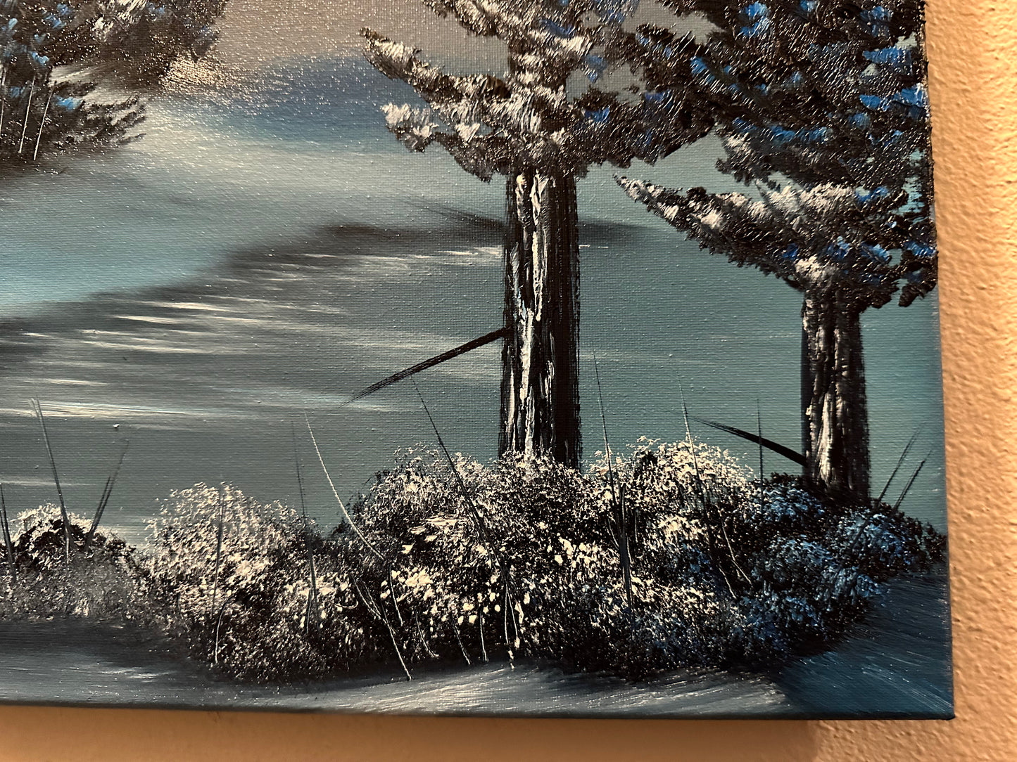 Painting #1467 - 18x24" Winter Forest Landscape