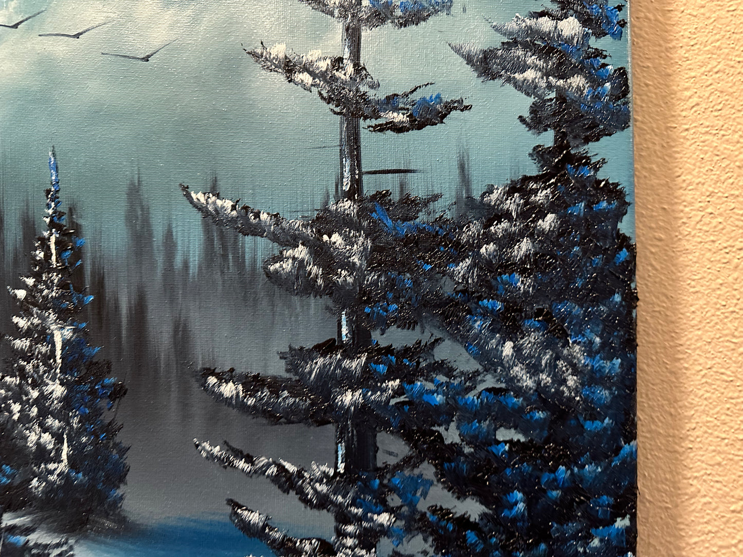 Painting #1467 - 18x24" Winter Forest Landscape