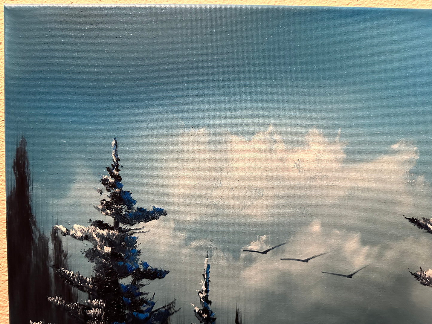 Painting #1467 - 18x24" Winter Forest Landscape