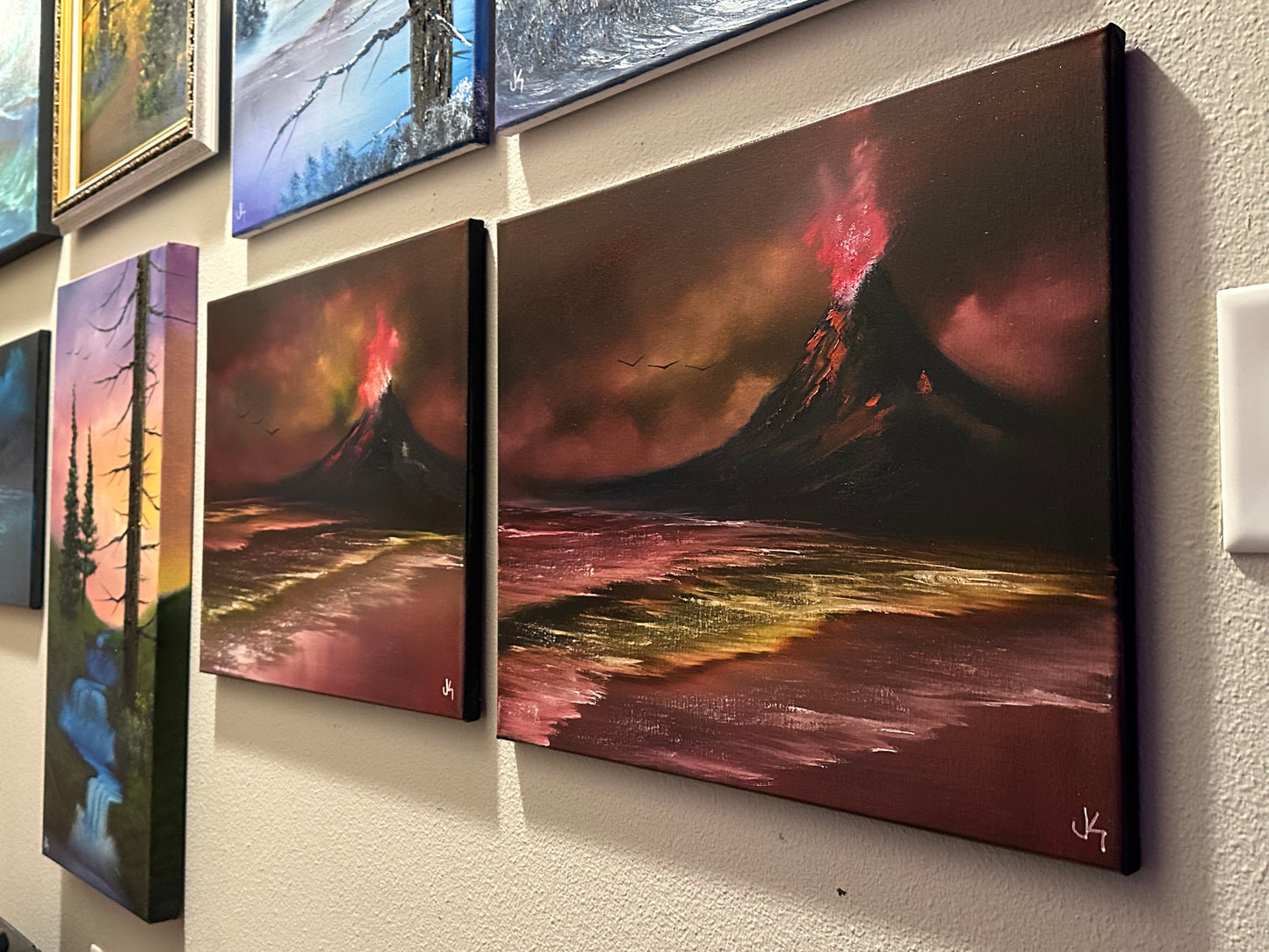 Painting #1534 - 16x20" Canvas - Mordor Seascape