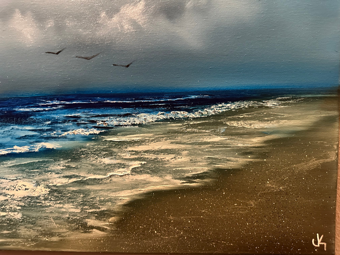 Painting #1544 - 18x24 Canvas - Oregon Coast Seascape