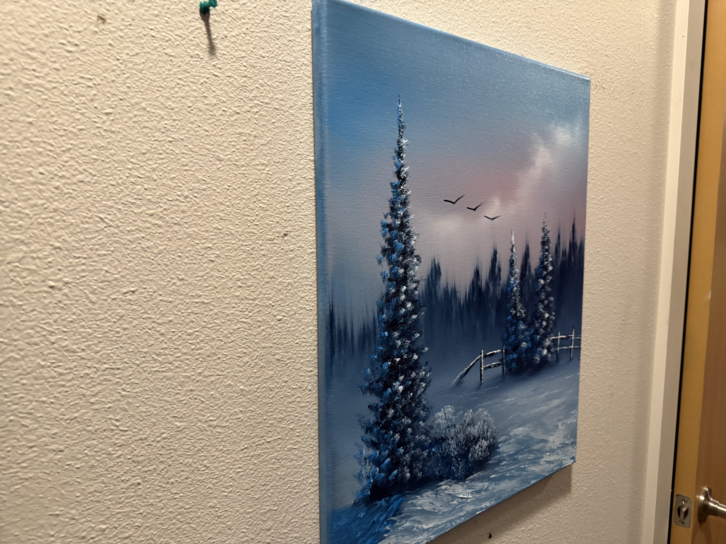 Painting #1581 - 16x20" Canvas - Winter Landscape