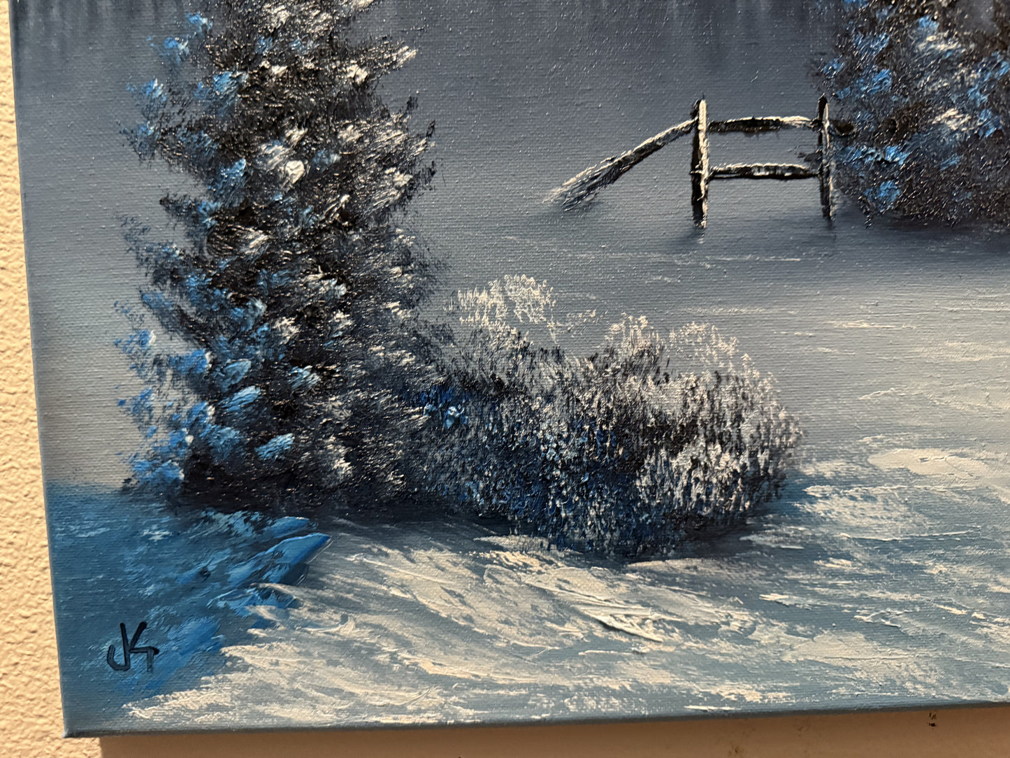 Painting #1581 - 16x20" Canvas - Winter Landscape