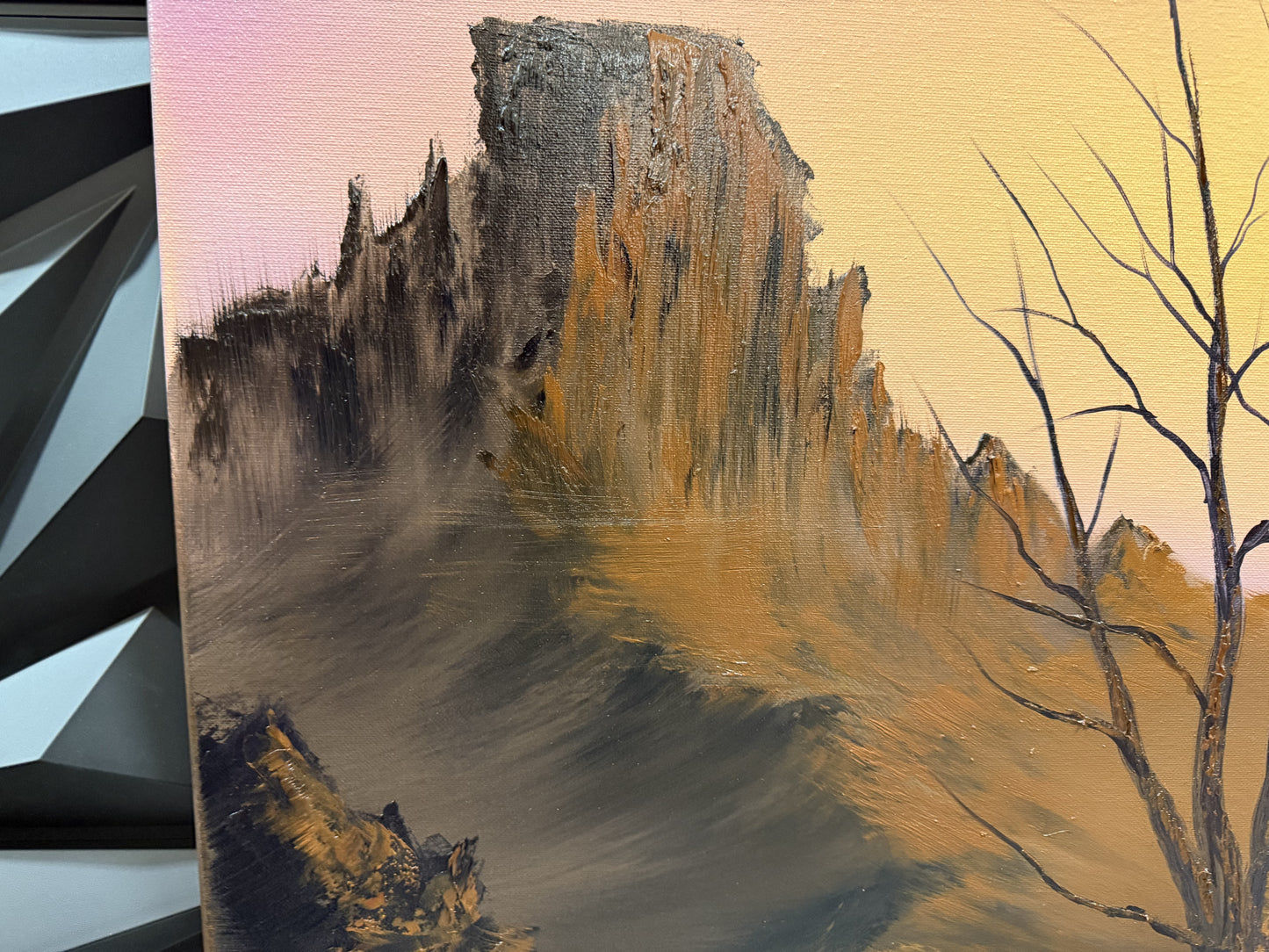 Painting 1601 - LIVE painting on Tiktok - 12/12/2024 Desert Landscape