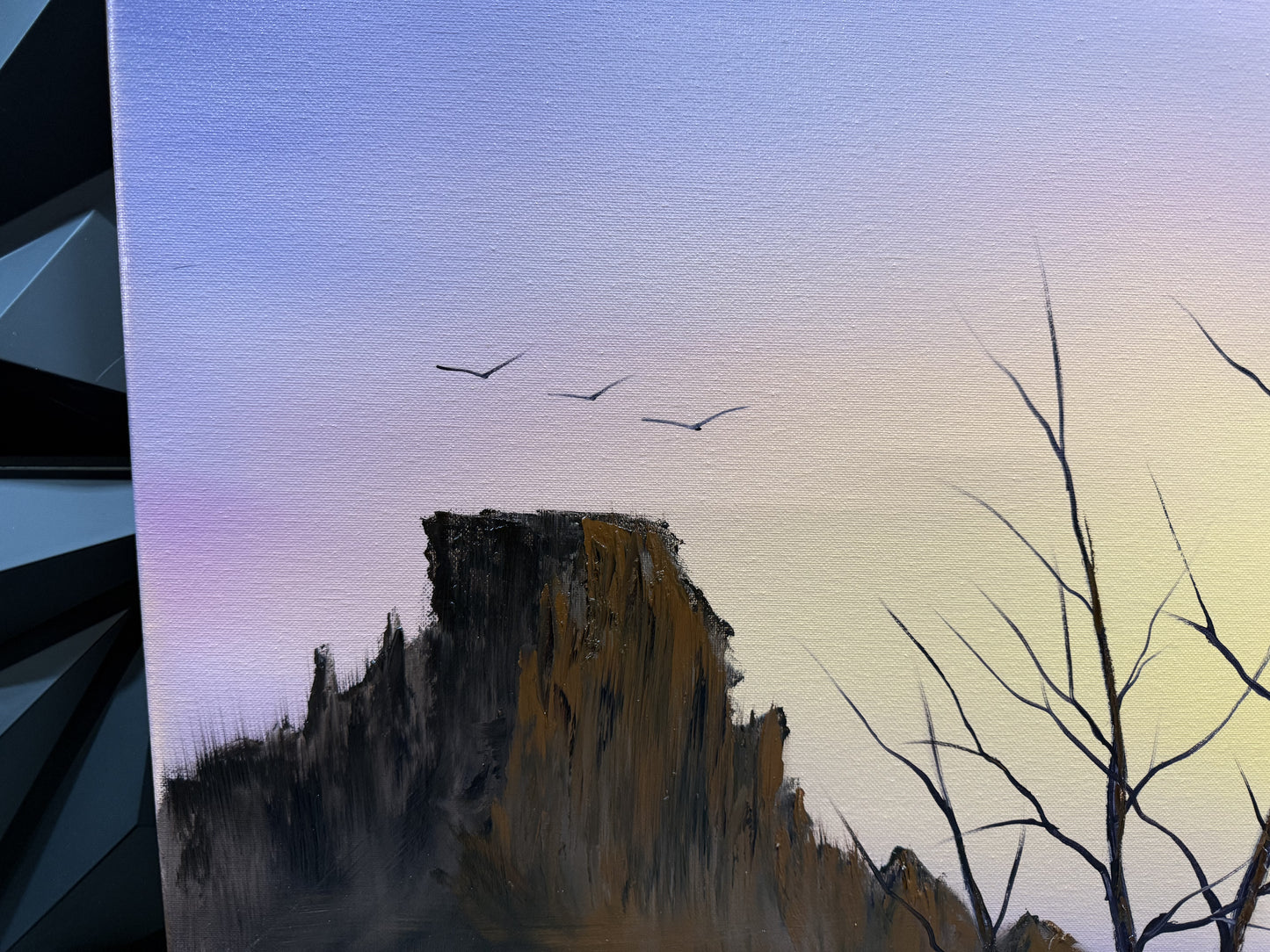 Painting 1601 - LIVE painting on Tiktok - 12/12/2024 Desert Landscape