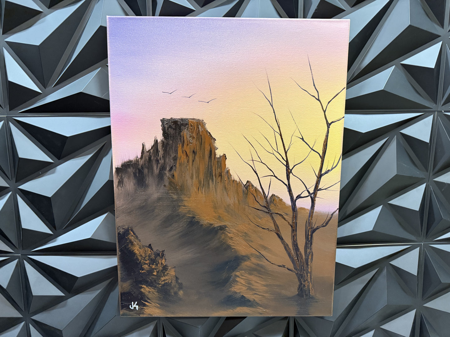 Painting 1601 - LIVE painting on Tiktok - 12/12/2024 Desert Landscape