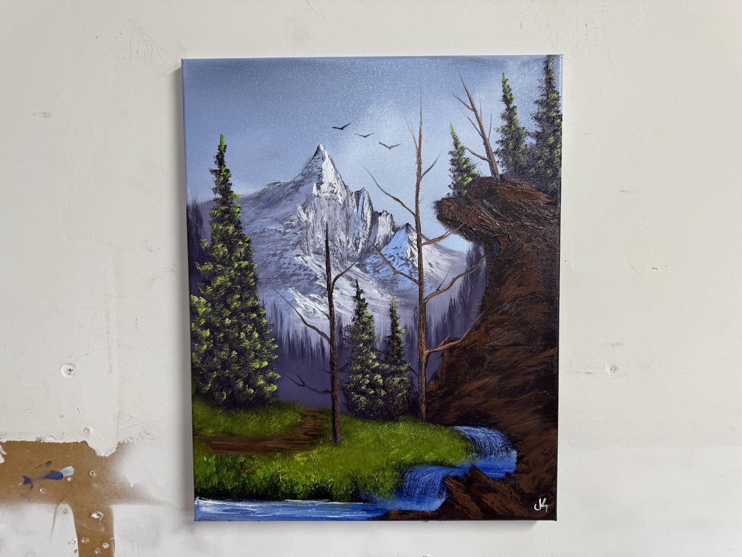 Painting #1608 - Royal Majesty Falls Landscape