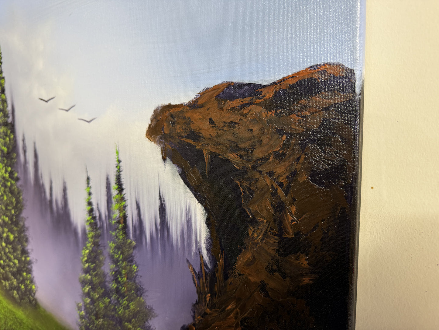 Painting #1614 - Majestic Mountain Meadow painted Live on 12/21/24