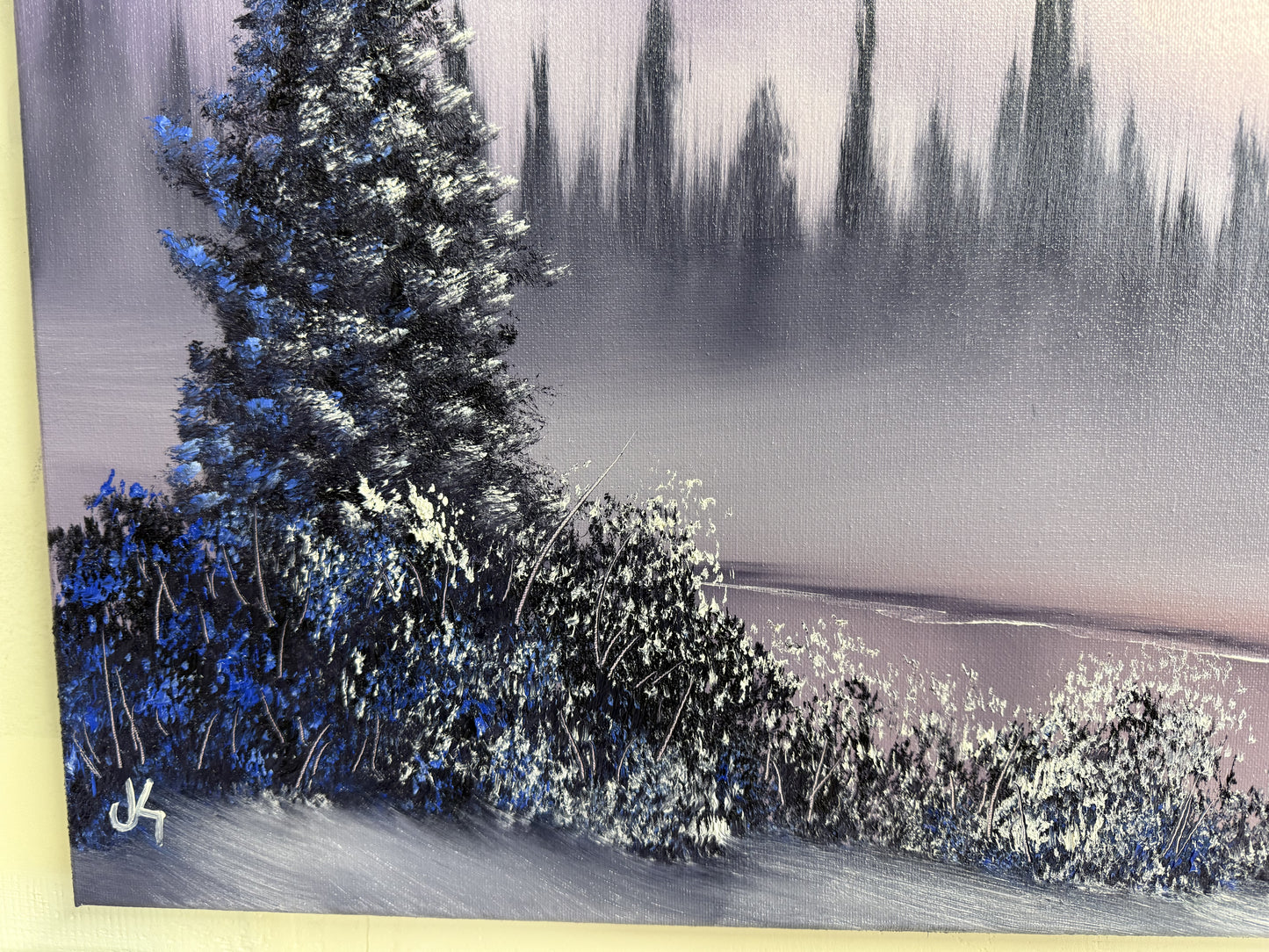 Painting #1622 - 18x24" Winter Landscape painted 12/26/24