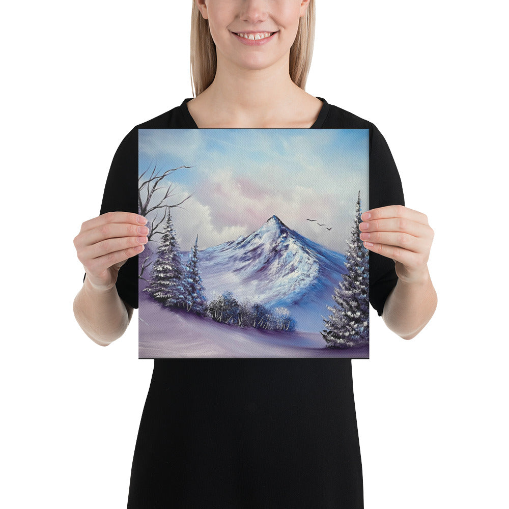 Canvas Print - Winter&#39;s Bliss - Premium Quality Expressionist Winter Landscape by PaintWithJosh
