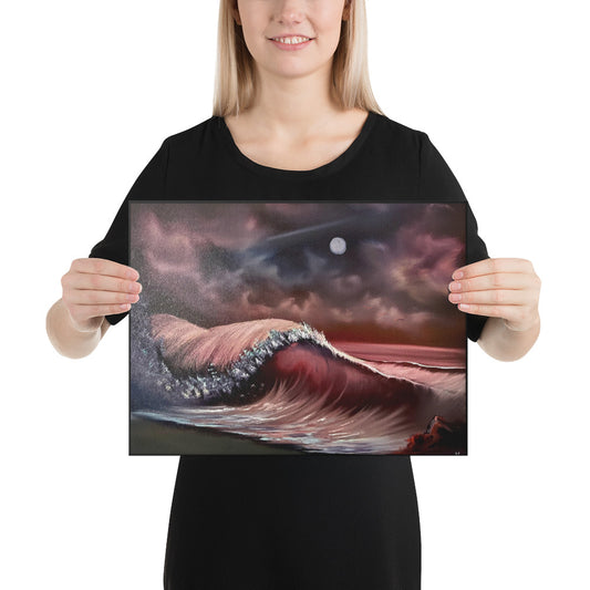 Canvas Print - The Devil&#39;s Tide - Premium Quality Expressionist Seascape by PaintWithJosh