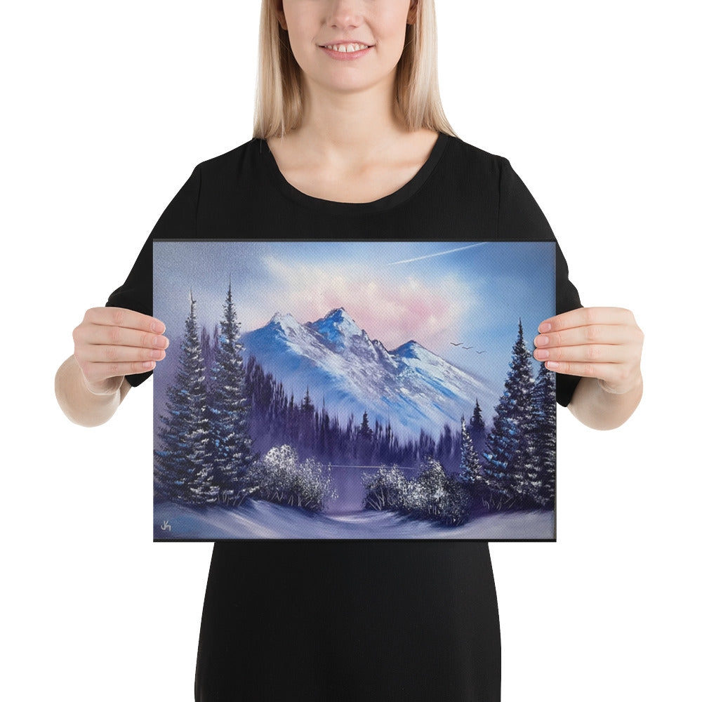 Canvas Print - Winter&#39;s Morning - Premium Quality Expressionist Winter Landscape by PaintWithJosh