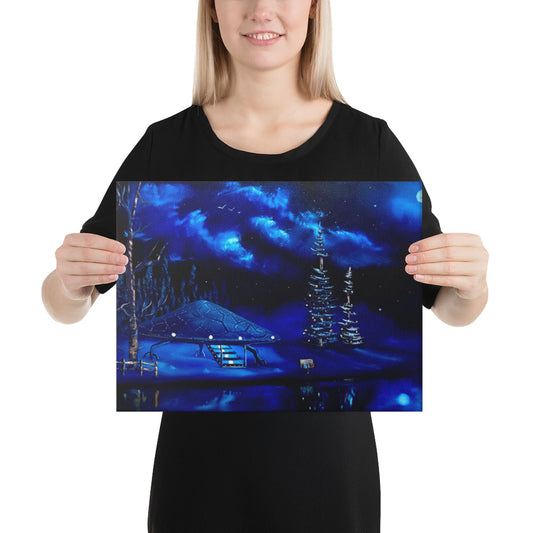 Canvas Print - UFO at Camp 51 by PaintWithJosh