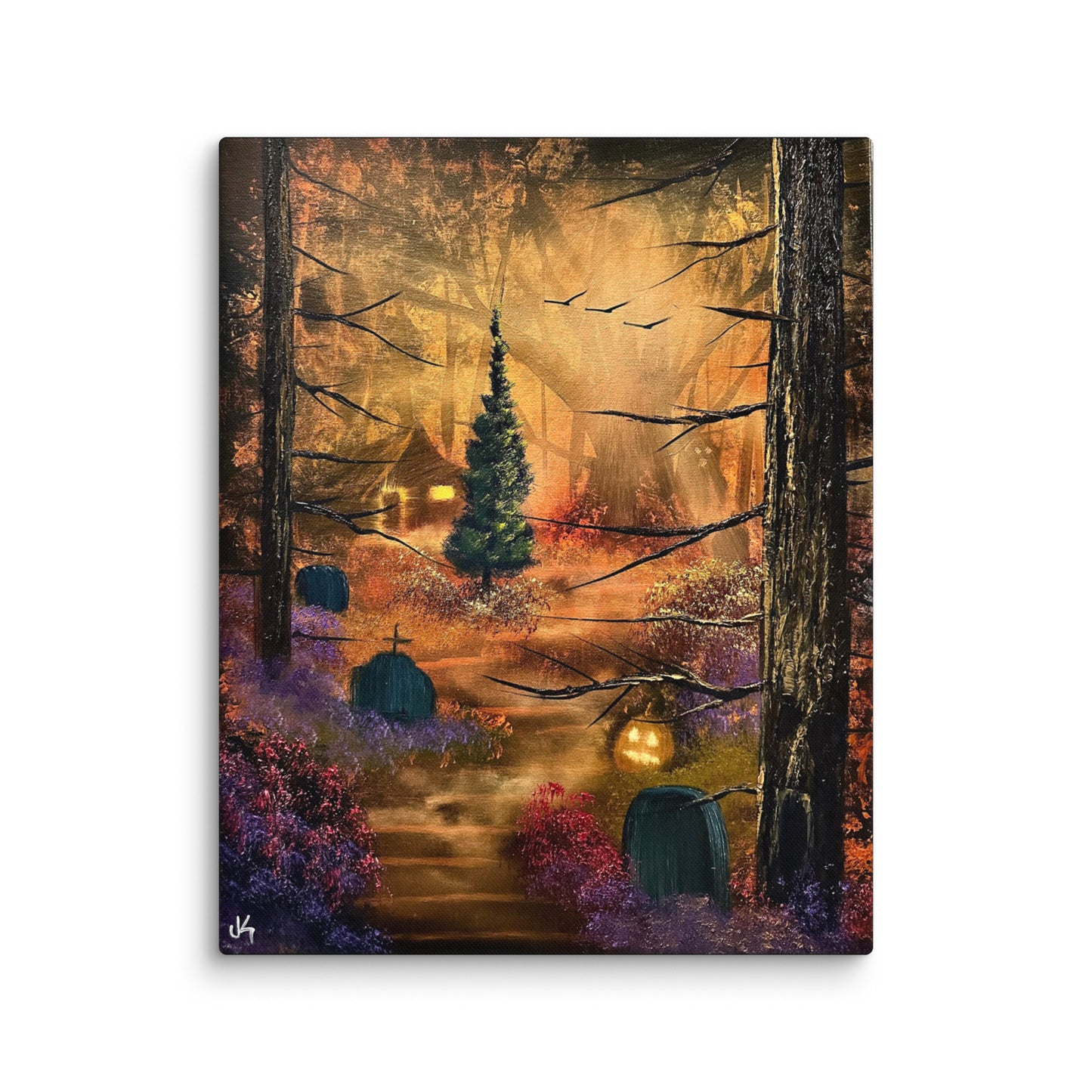 Canvas Print - Autumn Enchantment Halloween Landscape by PaintWithJosh