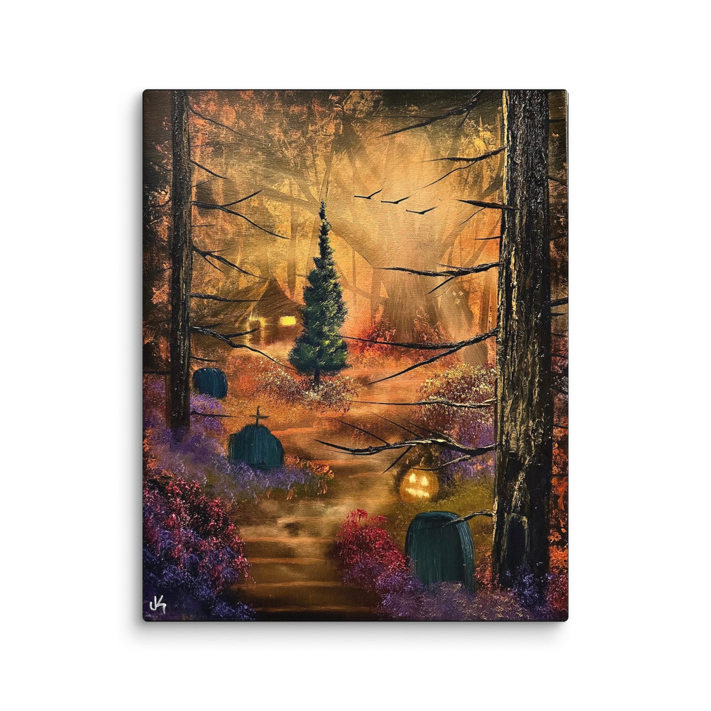 Canvas Print - Autumn Enchantment Halloween Landscape by PaintWithJosh