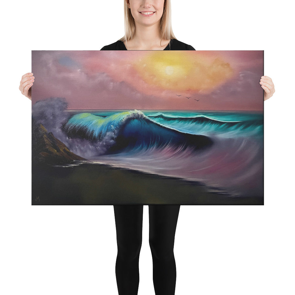 Canvas Print - Limited Edition - Celestial Tide Seascape by PaintWithJosh