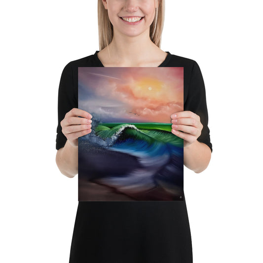 Poster Print - Pride-al Wave Seascape by PaintWithJosh