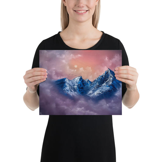 Poster Print - Floating Mountain Top by PaintWithJosh