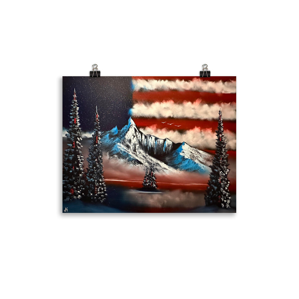 Flag - Freedom Range Poster Print by PaintWithJosh