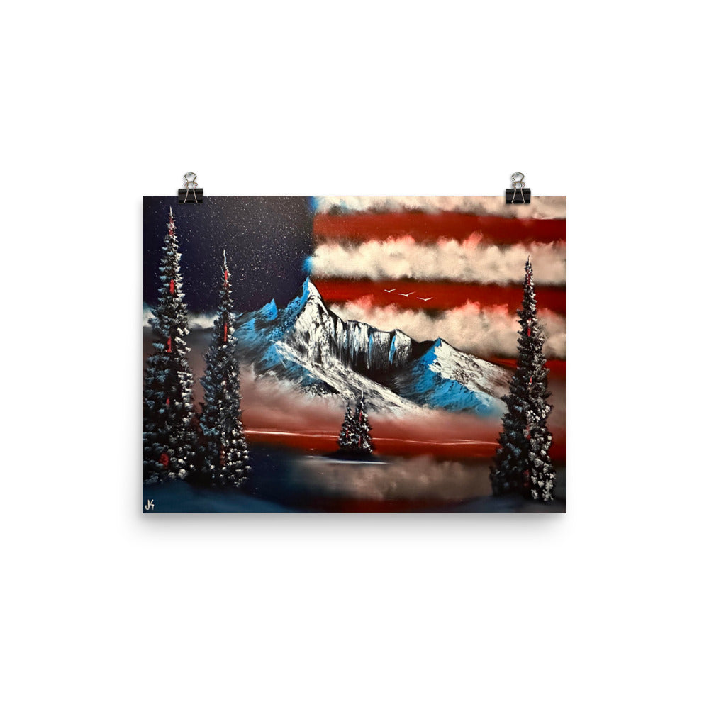 Flag - Freedom Range Poster Print by PaintWithJosh