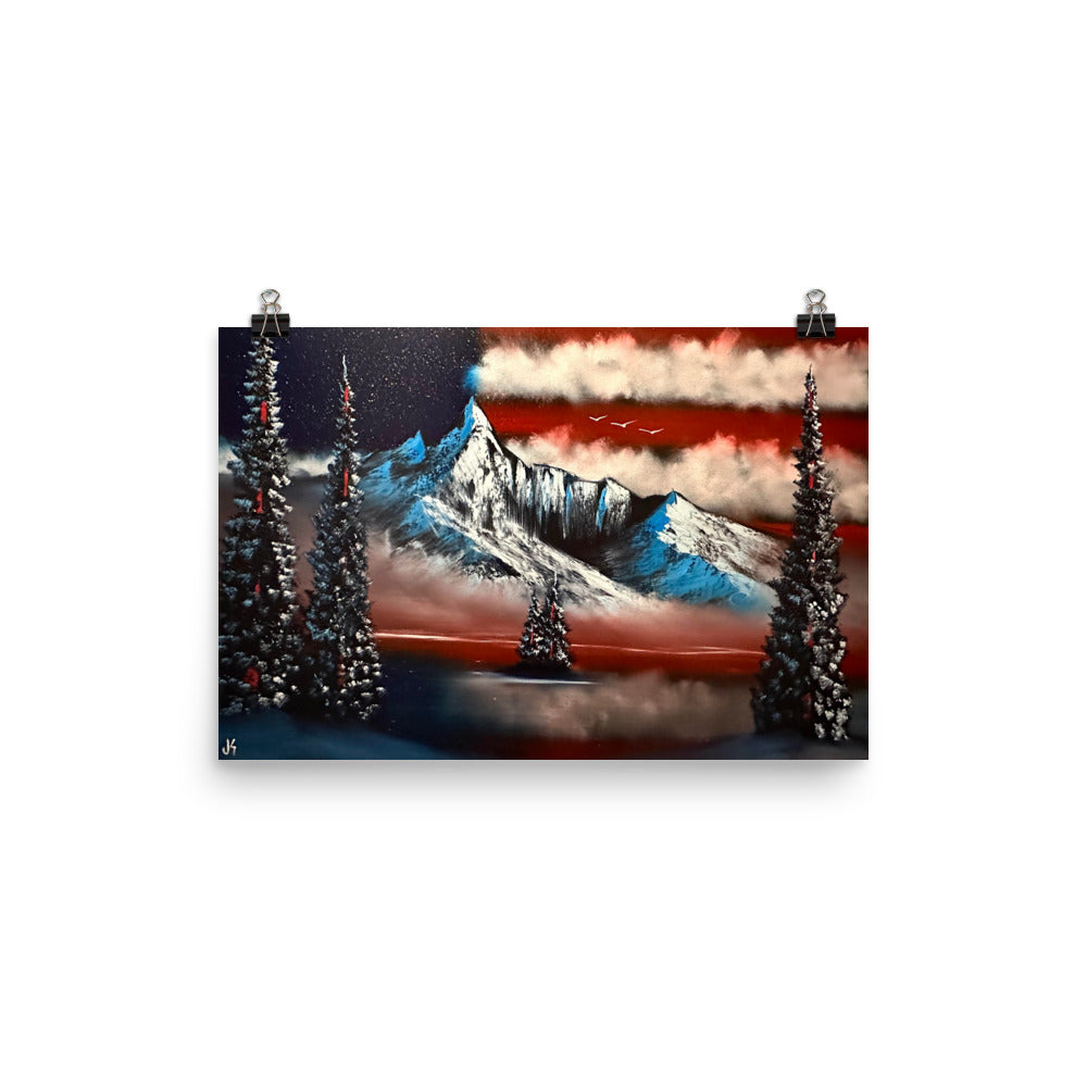 Flag - Freedom Range Poster Print by PaintWithJosh