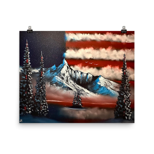 Flag - Freedom Range Poster Print by PaintWithJosh