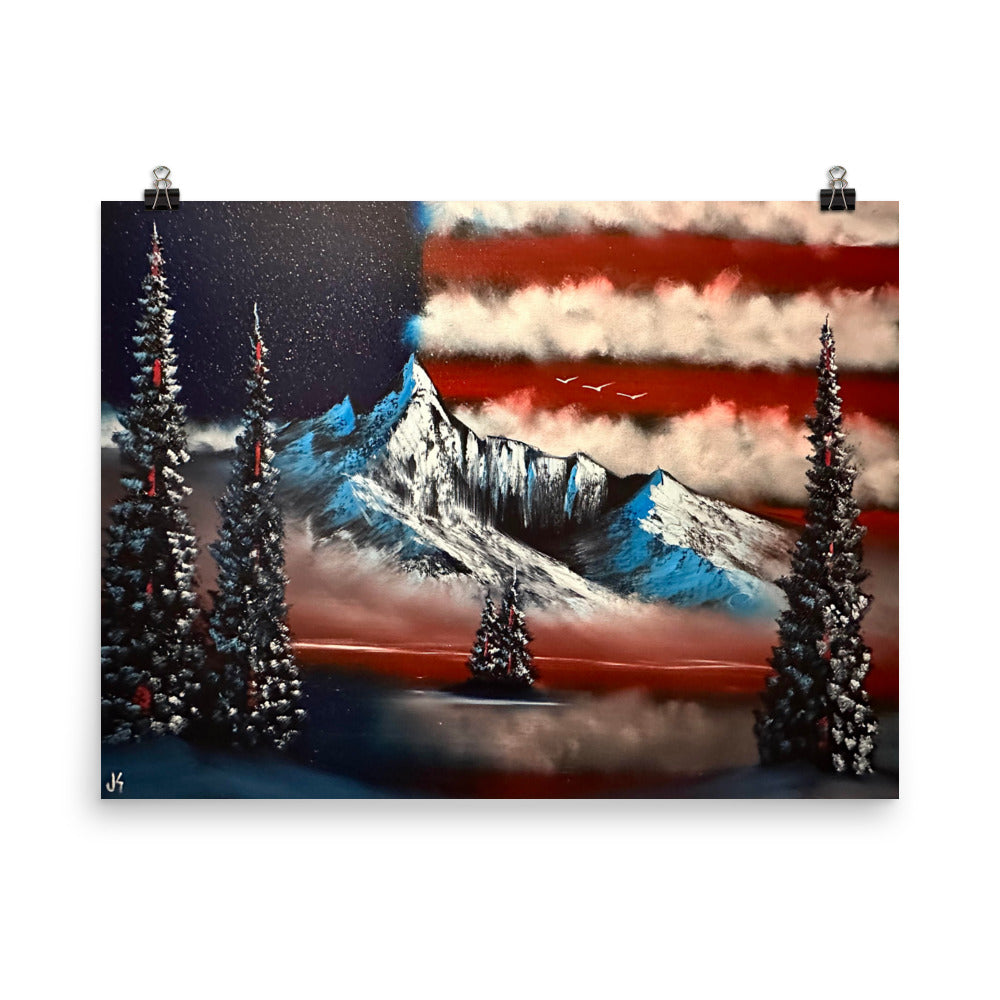 Flag - Freedom Range Poster Print by PaintWithJosh