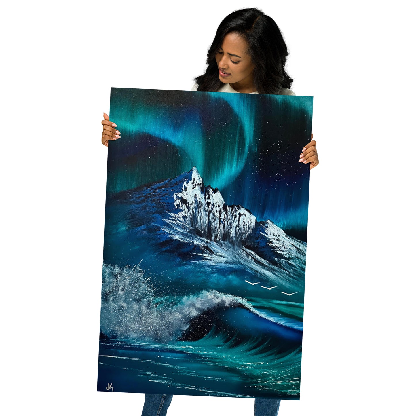 Poster Print - Northern Divinity Mountain Seascape by PaintWithJosh