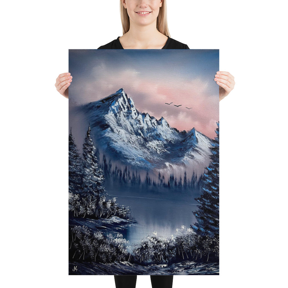 Poster Print - Cold Winter Mountain Landscape by PaintWithJosh