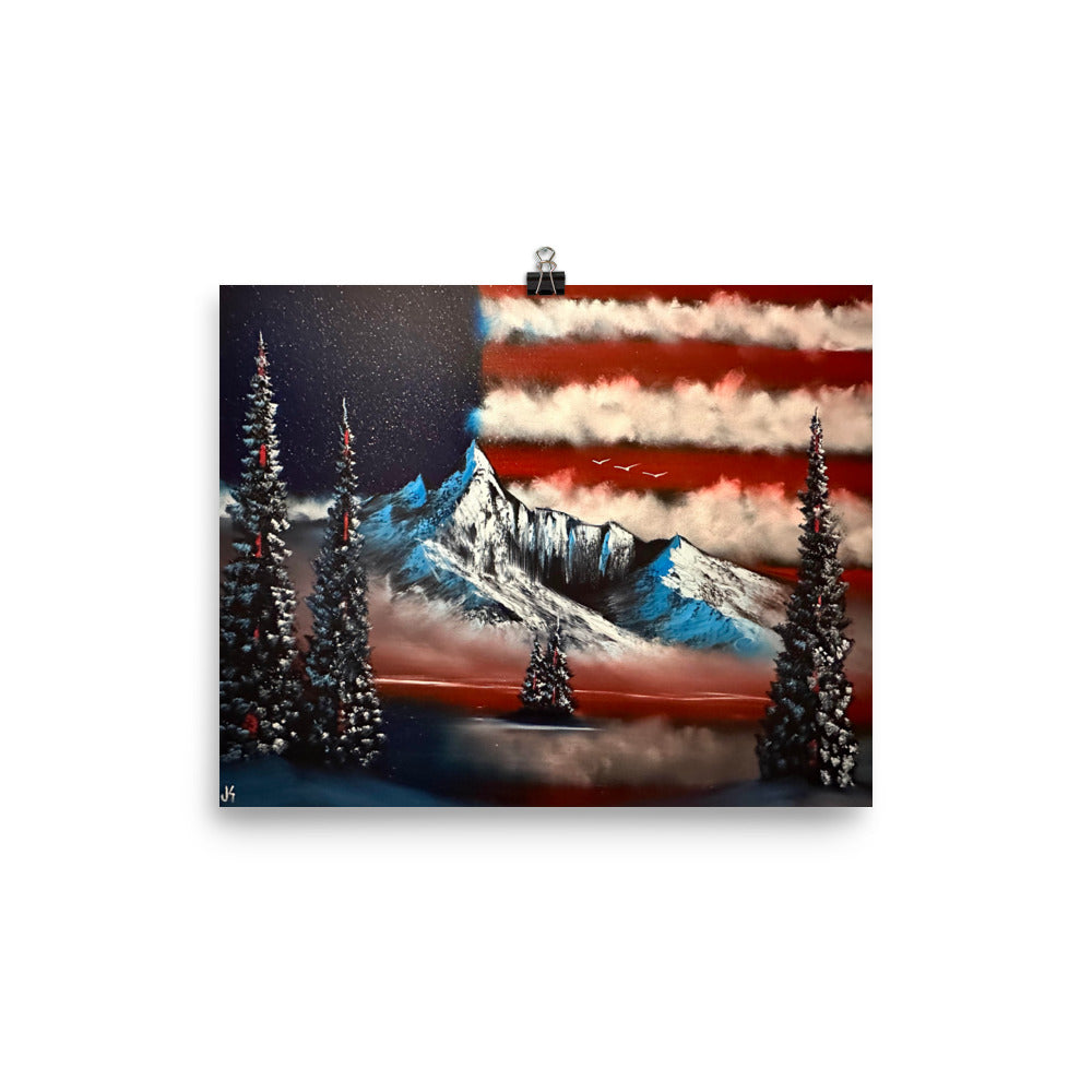 Flag - Freedom Range Poster Print by PaintWithJosh