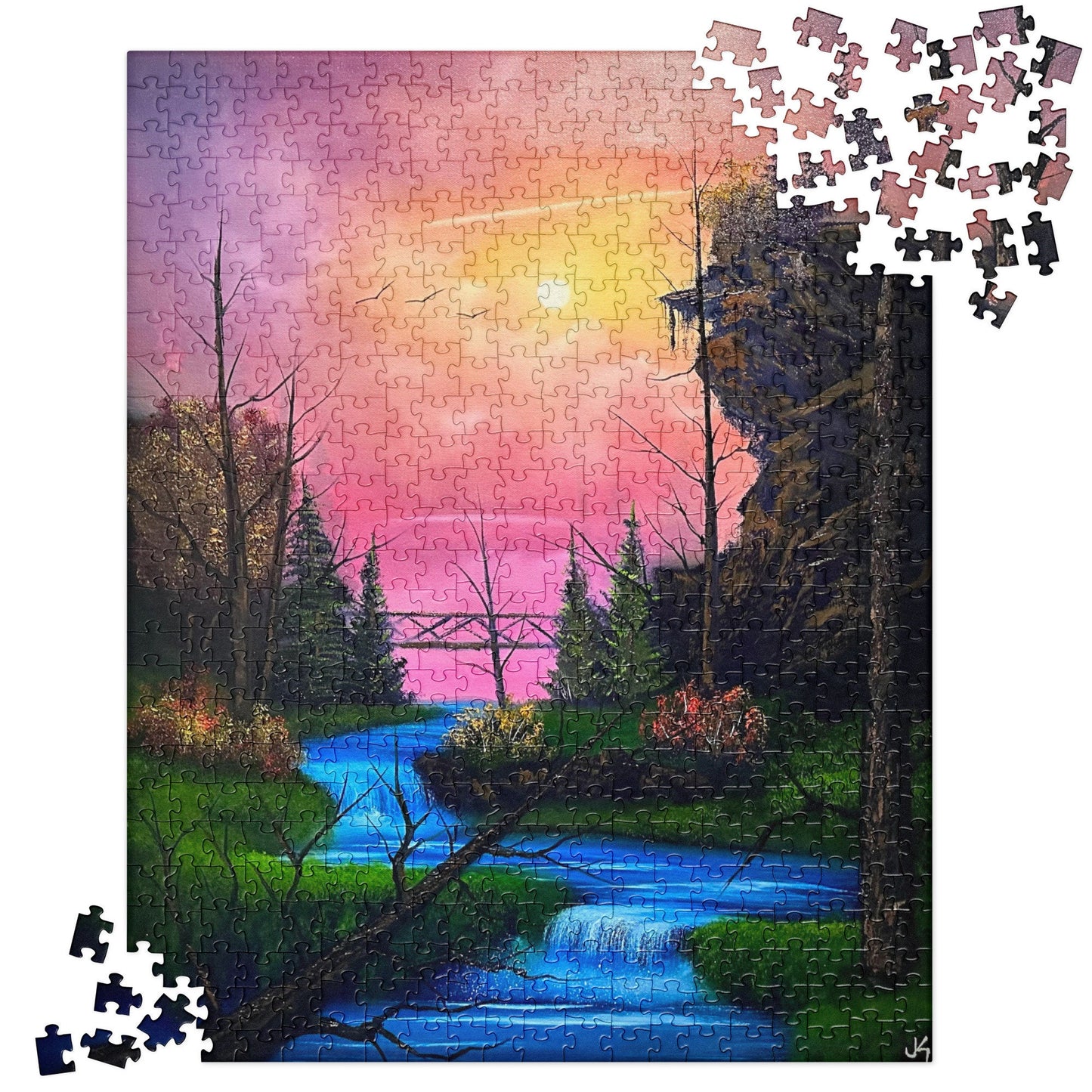 Sunset Bridge Jigsaw puzzle