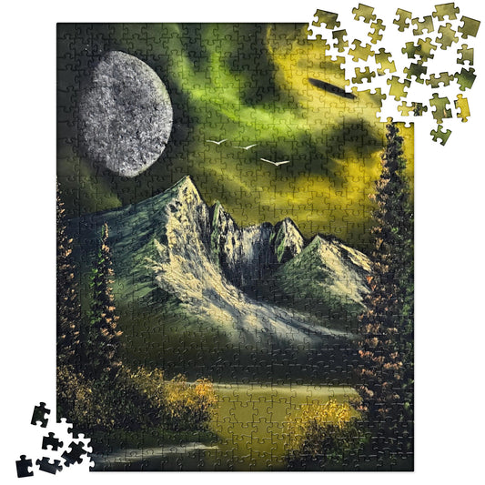 Black Hole Mountain Jigsaw Puzzle by PaintWithJosh