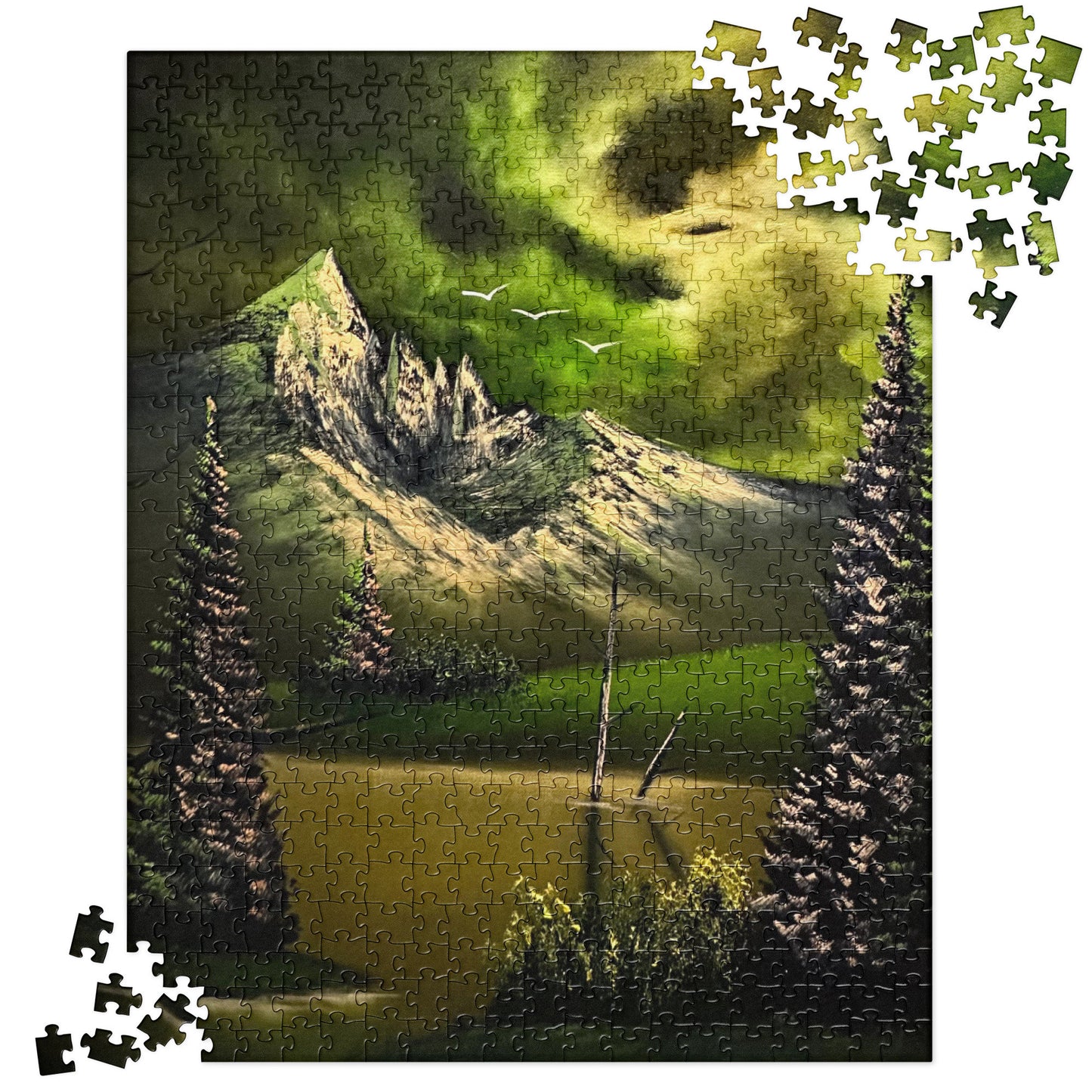 Black Hole Mtn Reflections Jigsaw Puzzle by PaintWithJosh