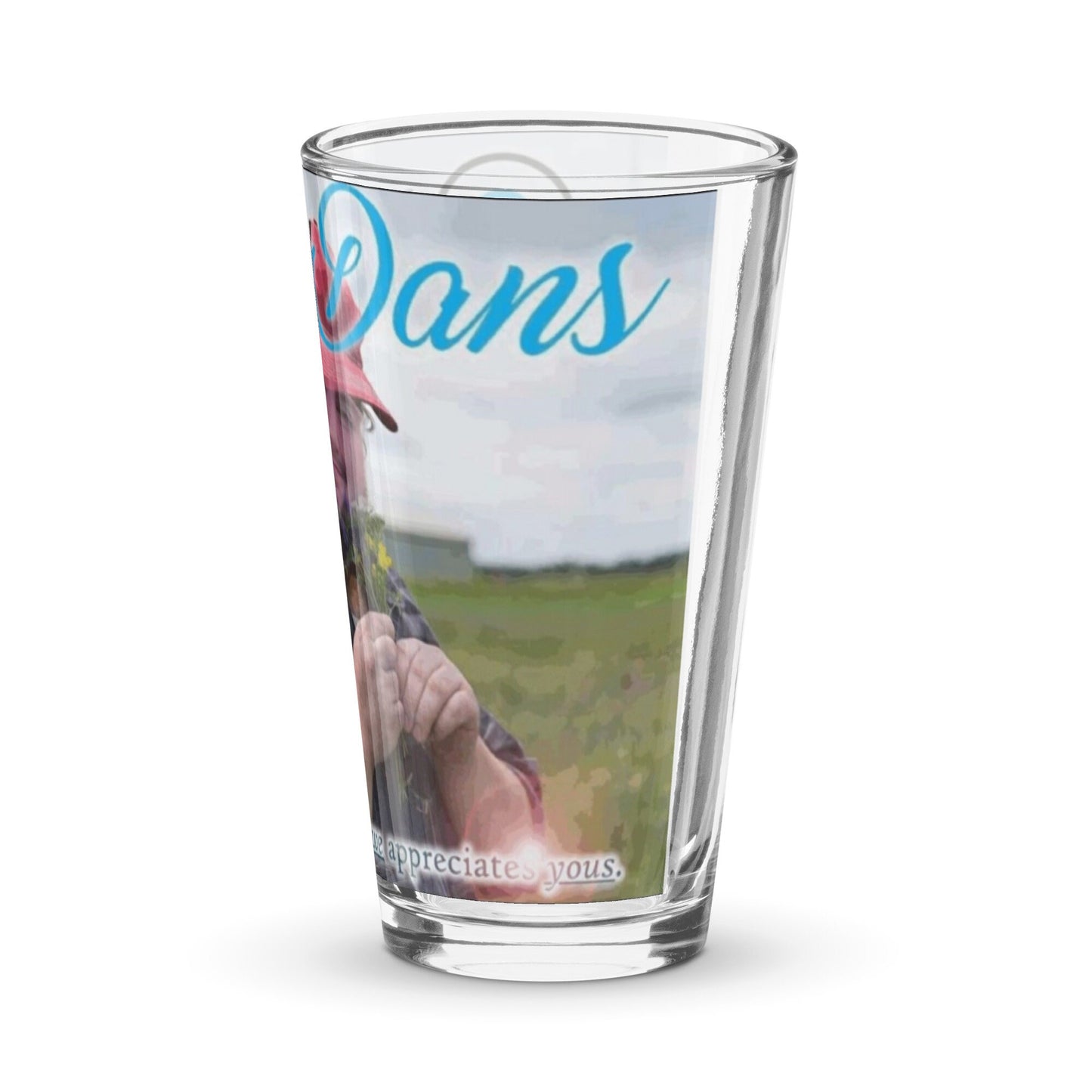 Only Dans Shaker pint glass by PaintWithJosh