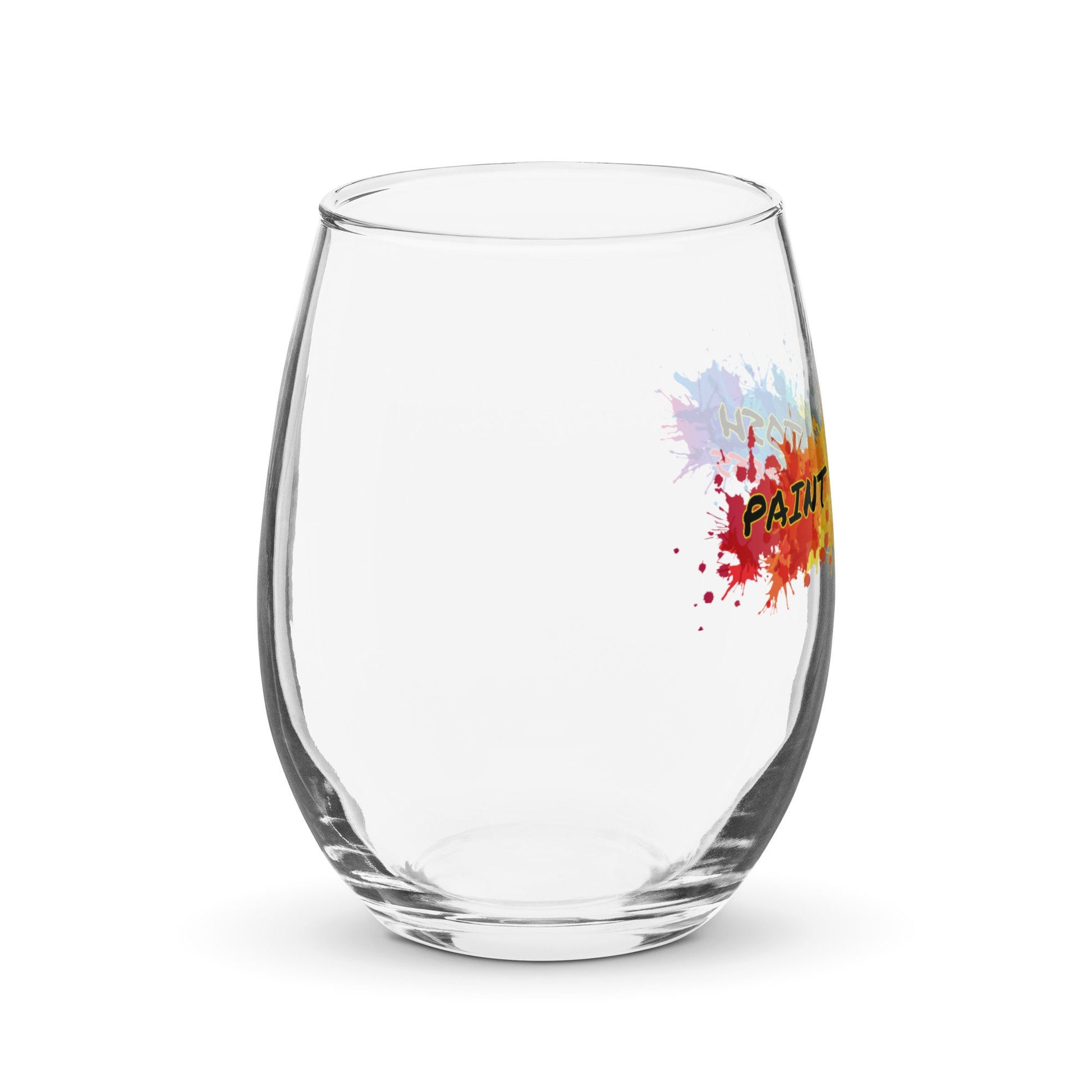 PaintWithJosh Stemless wine glass