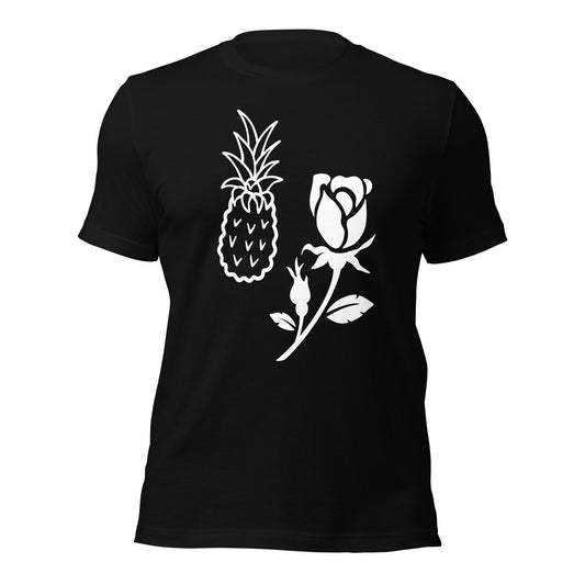 Clothing - Pineapple & Rose Unisex t-shirt by PaintWithJosh