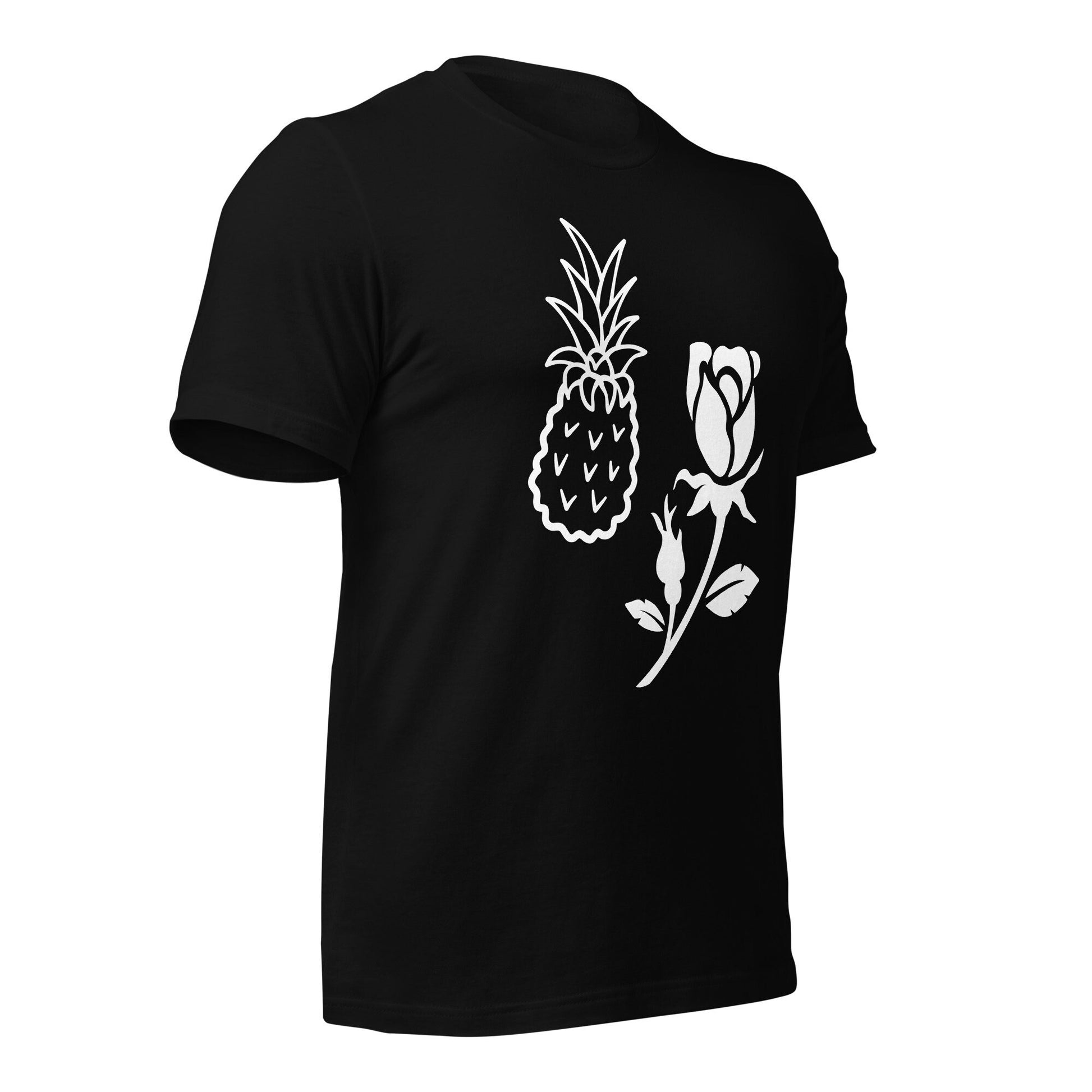 Clothing - Pineapple & Rose Unisex t-shirt by PaintWithJosh