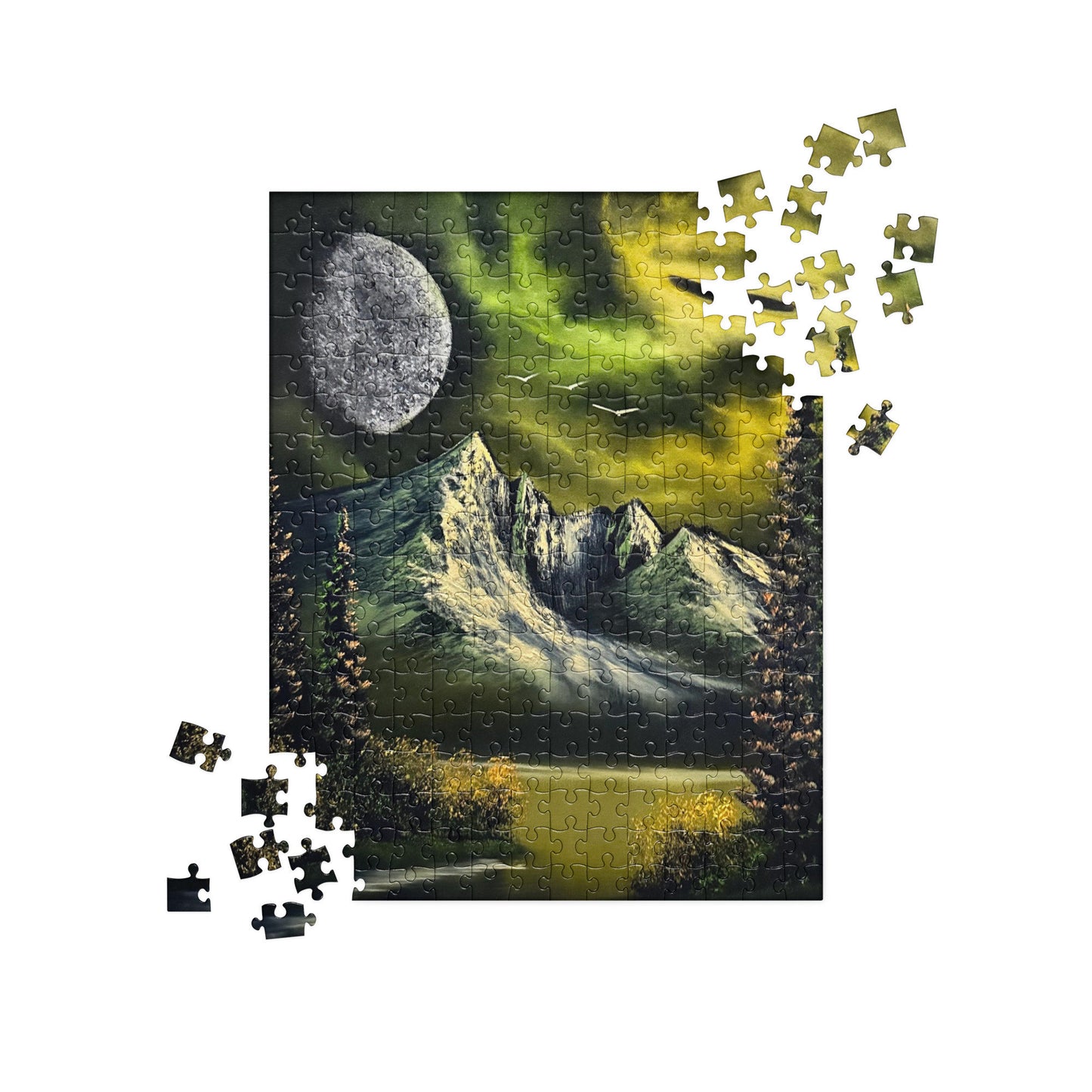 Black Hole Mountain Jigsaw Puzzle by PaintWithJosh