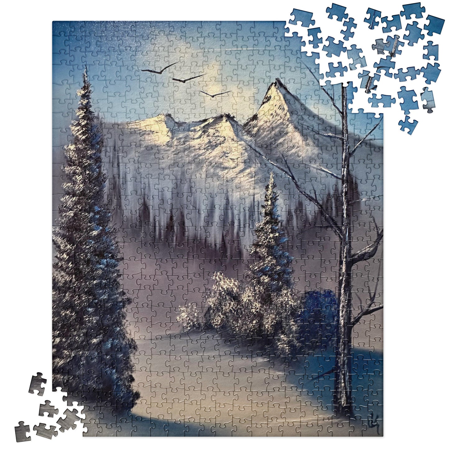 The Cold Path to Grandma&#39;s Jigsaw Puzzle by PaintWithJosh