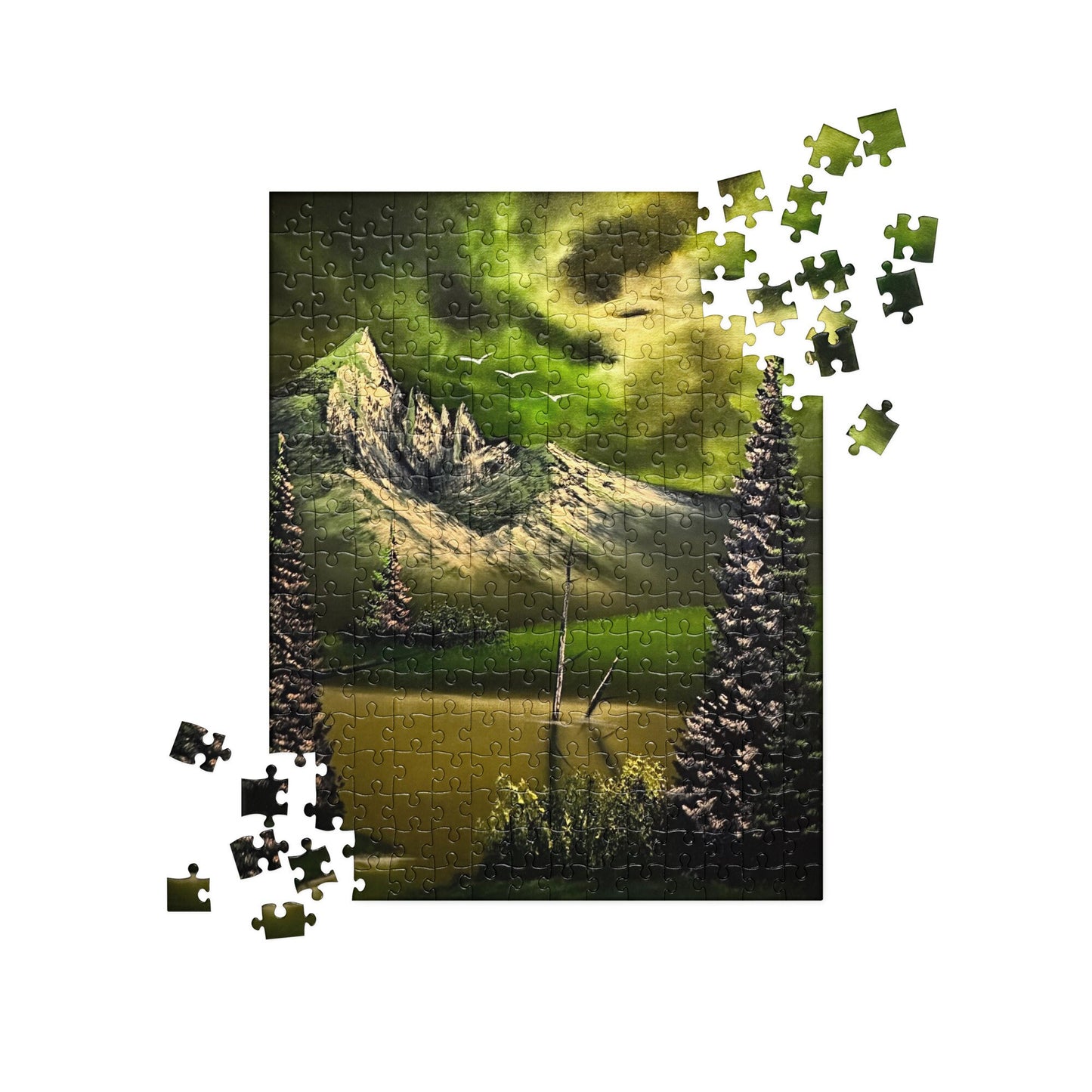 Black Hole Mtn Reflections Jigsaw Puzzle by PaintWithJosh